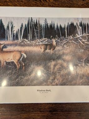 Windrow Buck Jim Kasper Wildlife Print